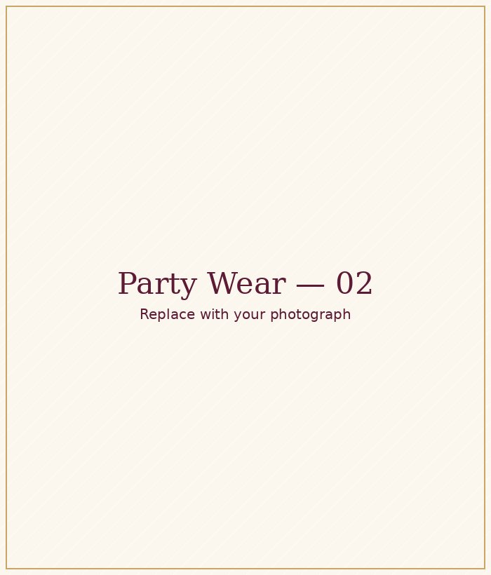 Statement custom occasion wear